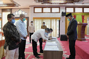 Gubernur Saksikan Penandatanganan BAST antara Pemkab Aceh Utara dan Lhokseumawe