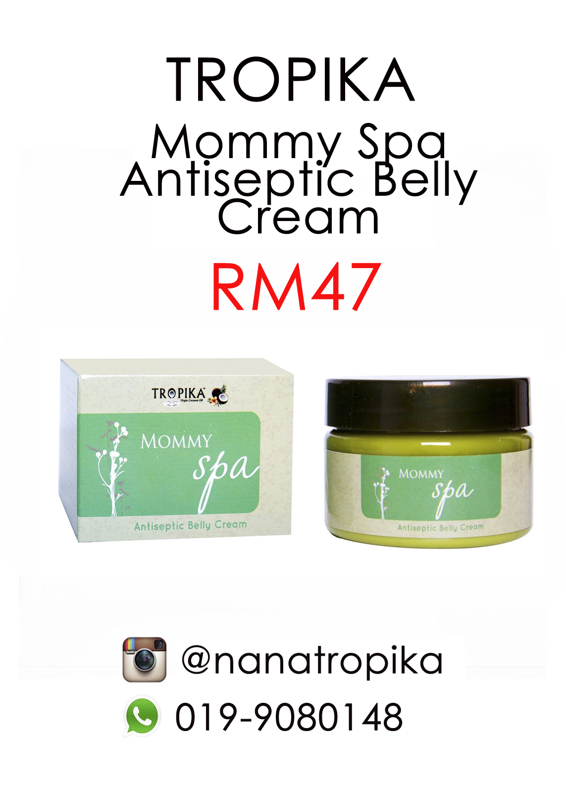 Tropika baby TROPIKA MOMMY SPA Antiseptic Belly Cream