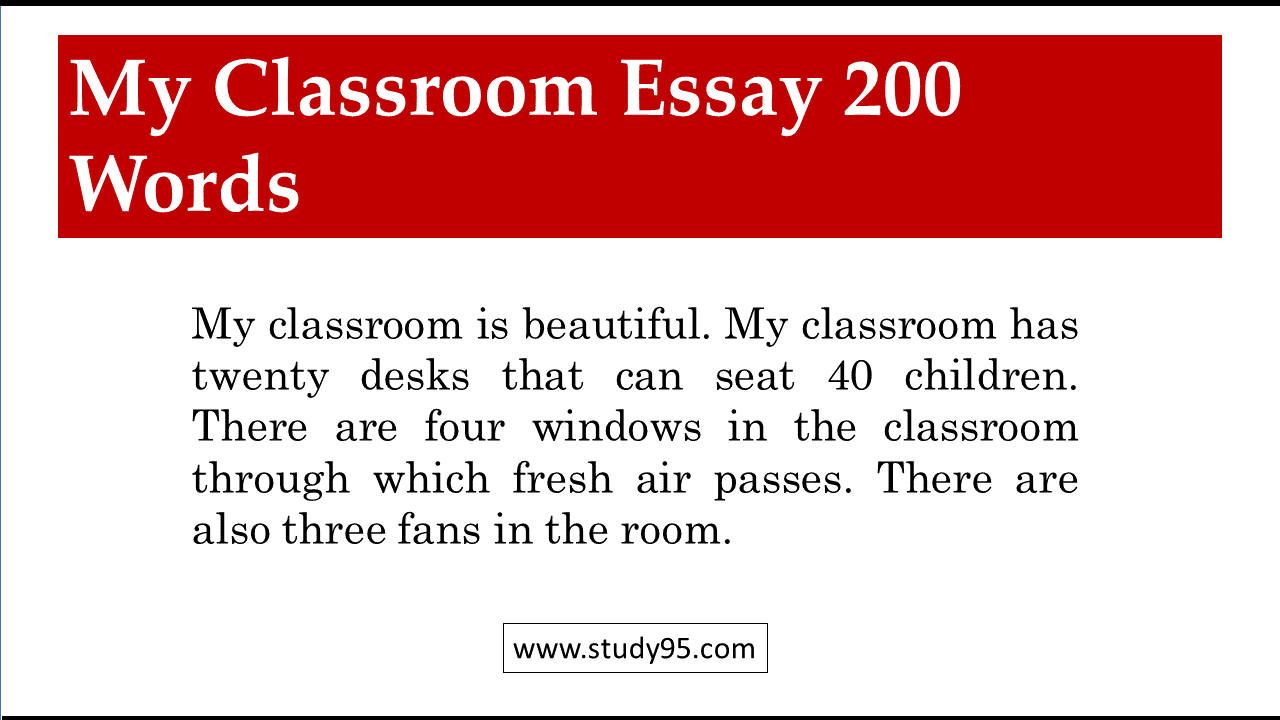 My Classroom Essay