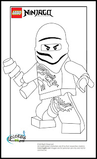 LEGO Ninjago Zane Coloring Pages | Team colors