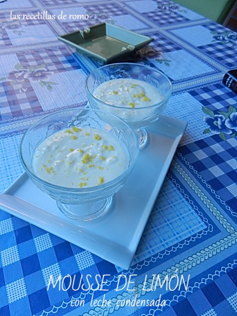 "Mousse de limón y leche condensada"