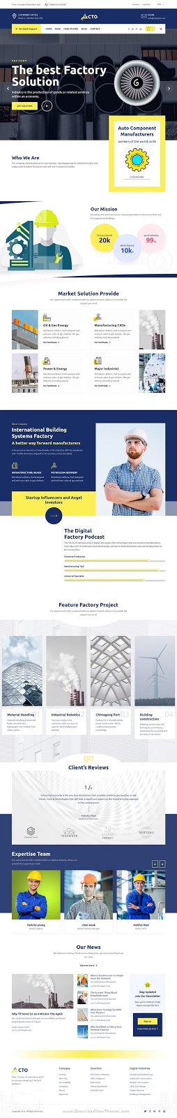 Industry and Engineering Website Template 