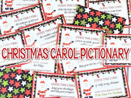 PRINTABLE Christmas Carol Pictionary