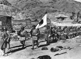 Tropas japonesas en Manchuria