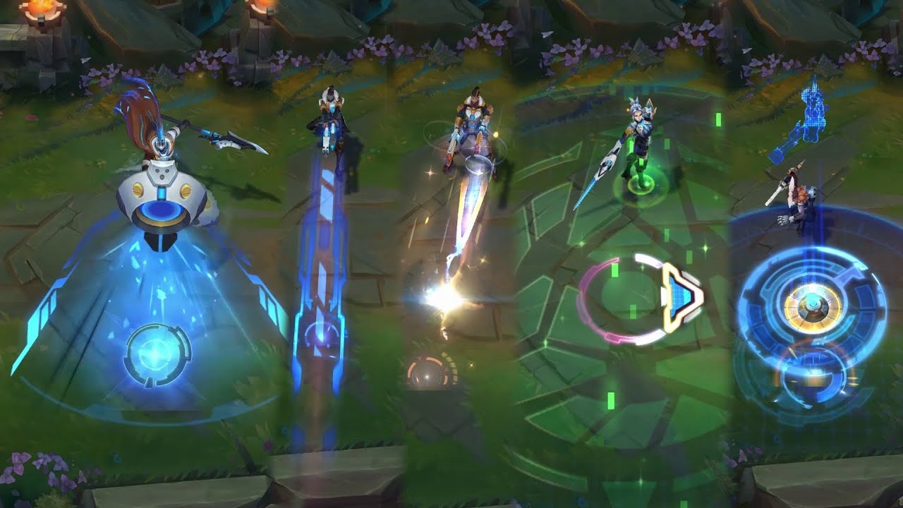 Lol Splash Art Pulsefire Lucian Ekko Fiora And Pantheon Lol Skinners Lol Wallpapers Desktop Mobile
