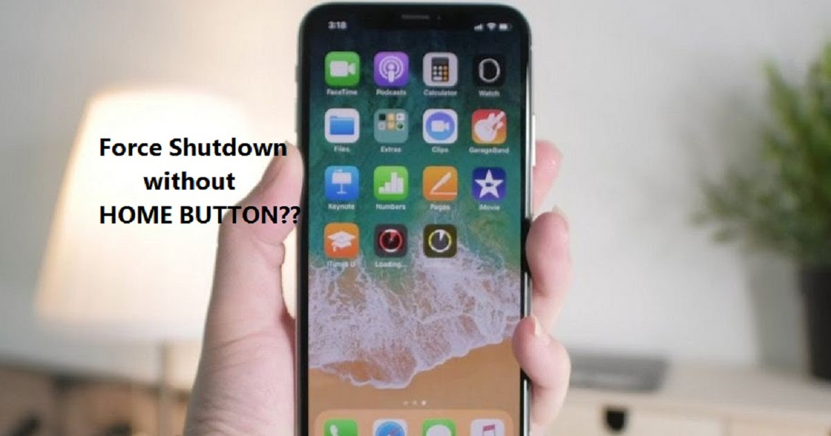 How to force shutdown iPhone without home button?
