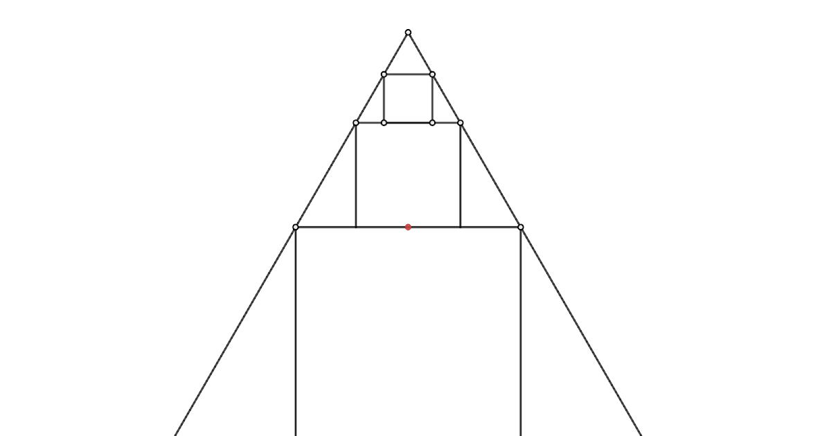 Matematik med Desmos Squares in equilateral Triangles