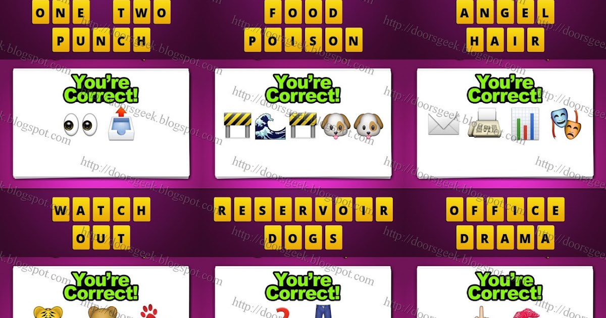 Guess The Emoji Level 42 Answers And Cheats Doors Geek
