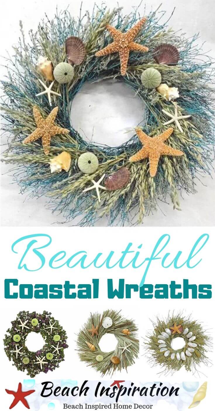 18 Coastal Christmas Wreaths For Front Door