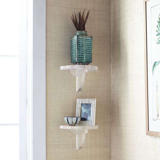 Eye For Design Decorating With Wall Sconce Shelves
