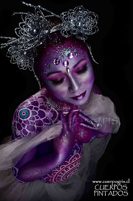 cuerpo pintado bodypaint estilo mandala 