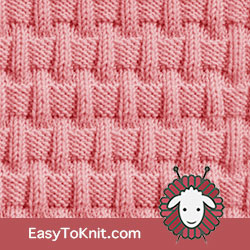 Knit Purl 9: Basketweave | Easy to knit #knittingstitches #knittingpatterns