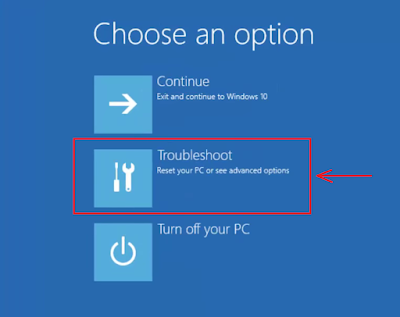 windows 10 recovery mode