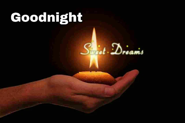 Good Night sweet dreams Image of candle light
