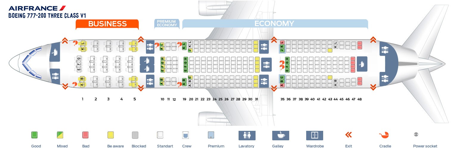 Boeing 777 300 Seating Chart Air Canada