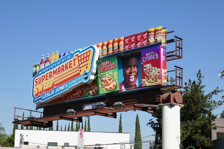 Supermarket Sweep 3D installation billboard Melrose Avenue Supermarket Sweep 3D installation billboard