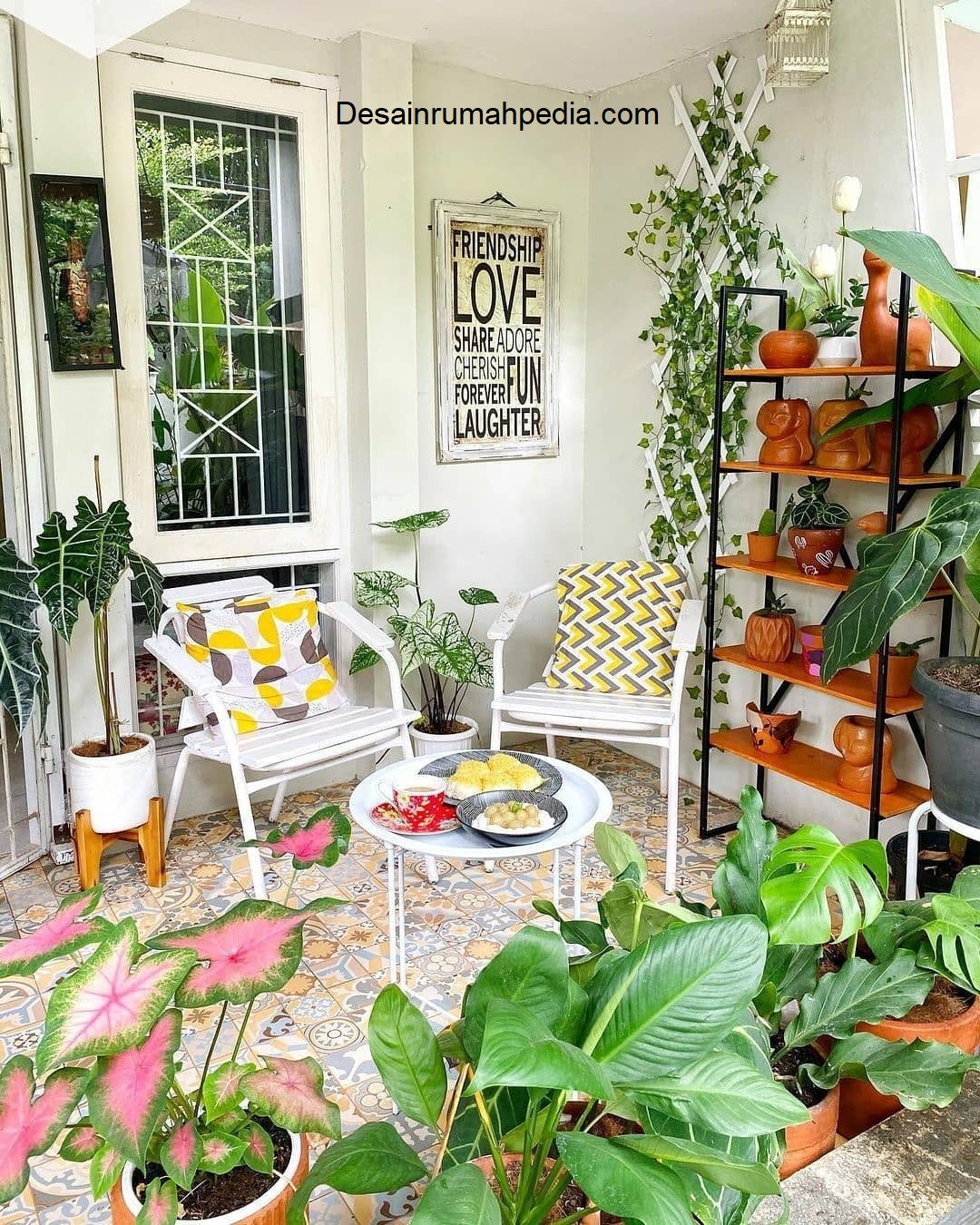 Inspirasi Desain Teras Rumah Depan Dengan Taman Mini Desainrumahpedia