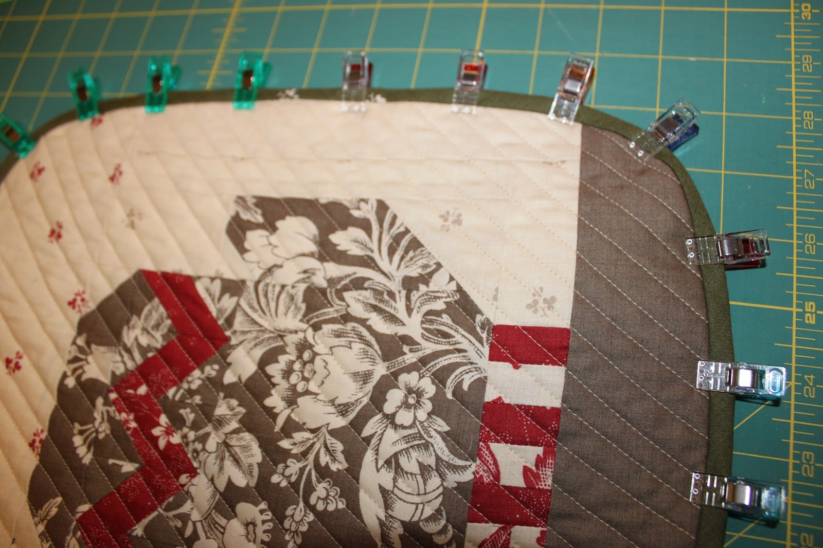 Daydreams of Quilts Quilted Hot Water Bottle Cover with Bias Binding