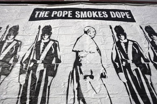 "The Pope Smokes Dope" Street Art By Peter Fuss In Gdynia, Poland. 3