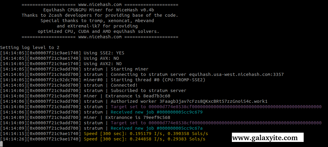 Script Mining Di Nicehash Os Linux Nheqminer With Cpu Galaxyite Media