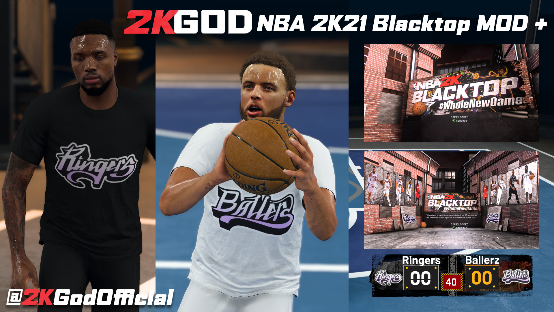 NBA 2K21 Blacktop Jersey Mod + by 2KGod