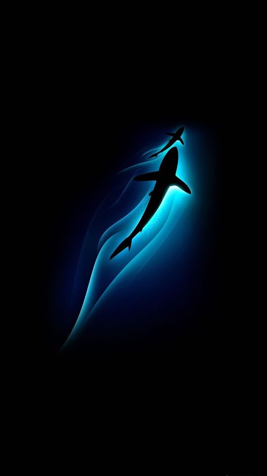 Sharks Ocean Depth Light  Android Best Wallpaper