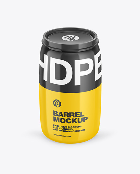 Download Glossy Barrel Mockup Yellowimages Mockups