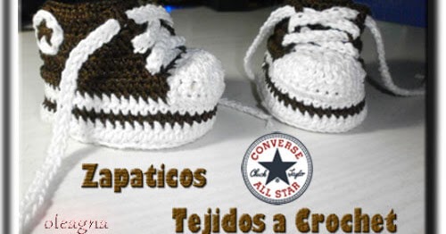 Zapatos tejidos a Crochet, Tipo Converse tejidos Parte 2 | Crochet.eu