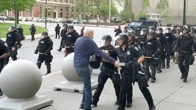 Assault by police officers in Buffalo, NY.