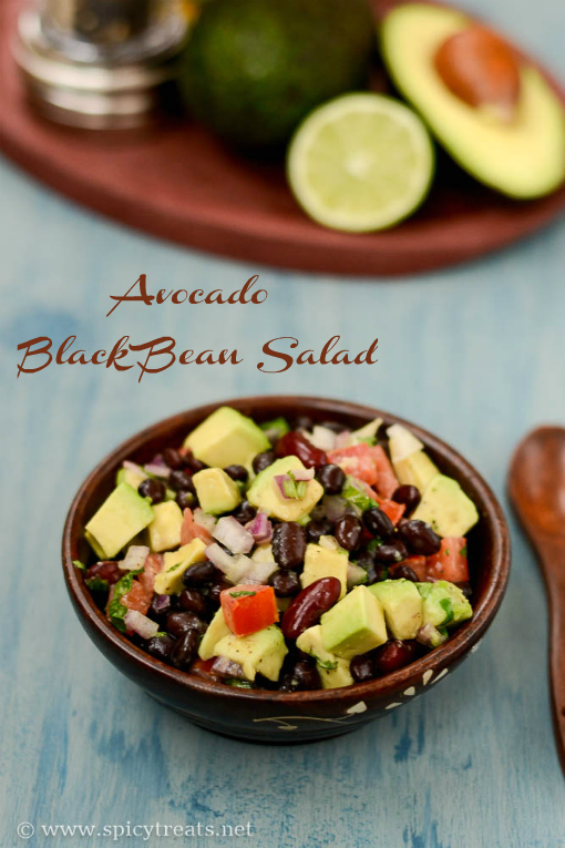 Spicy Treats Avocado Black Bean Salad Recipe Avocado Bean Salad Recipe Avocado Bean Salad