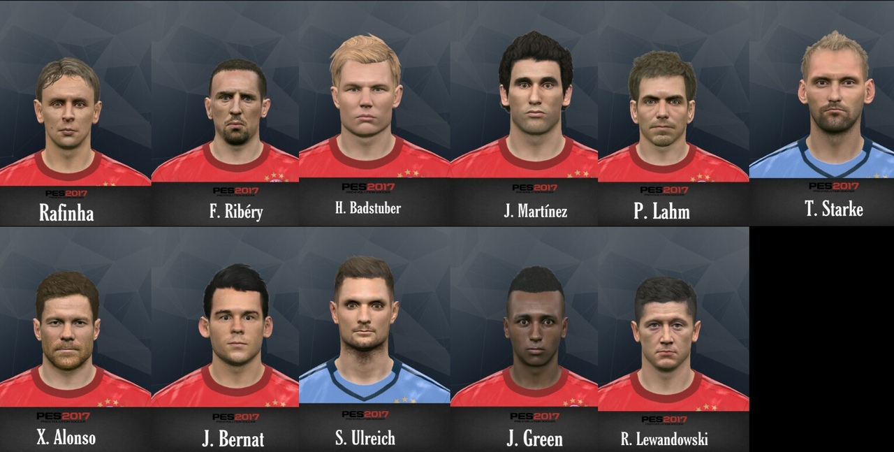 This is how improrted FC Bayern and MU looks in PES 2017 : r/WEPES