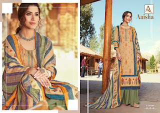 Alok Suits Aaisha Jacquard Pashmina Collection Winter Suits 