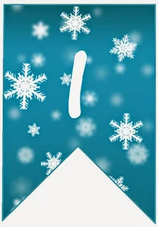 Banderines para Cumpleaños de Frozen. Frozen Birthday Banners.