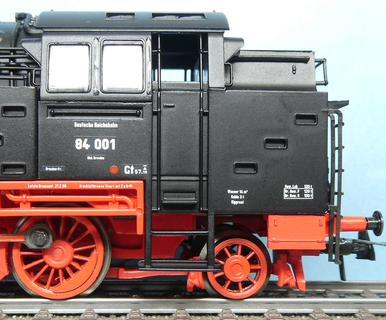 東ドイツ国鉄 DR 貨物用タンク式蒸気機関車 BR 84 001号機 東ドイツ国鉄 DR 貨物用タンク式蒸気機関車 BR 84 001号機
