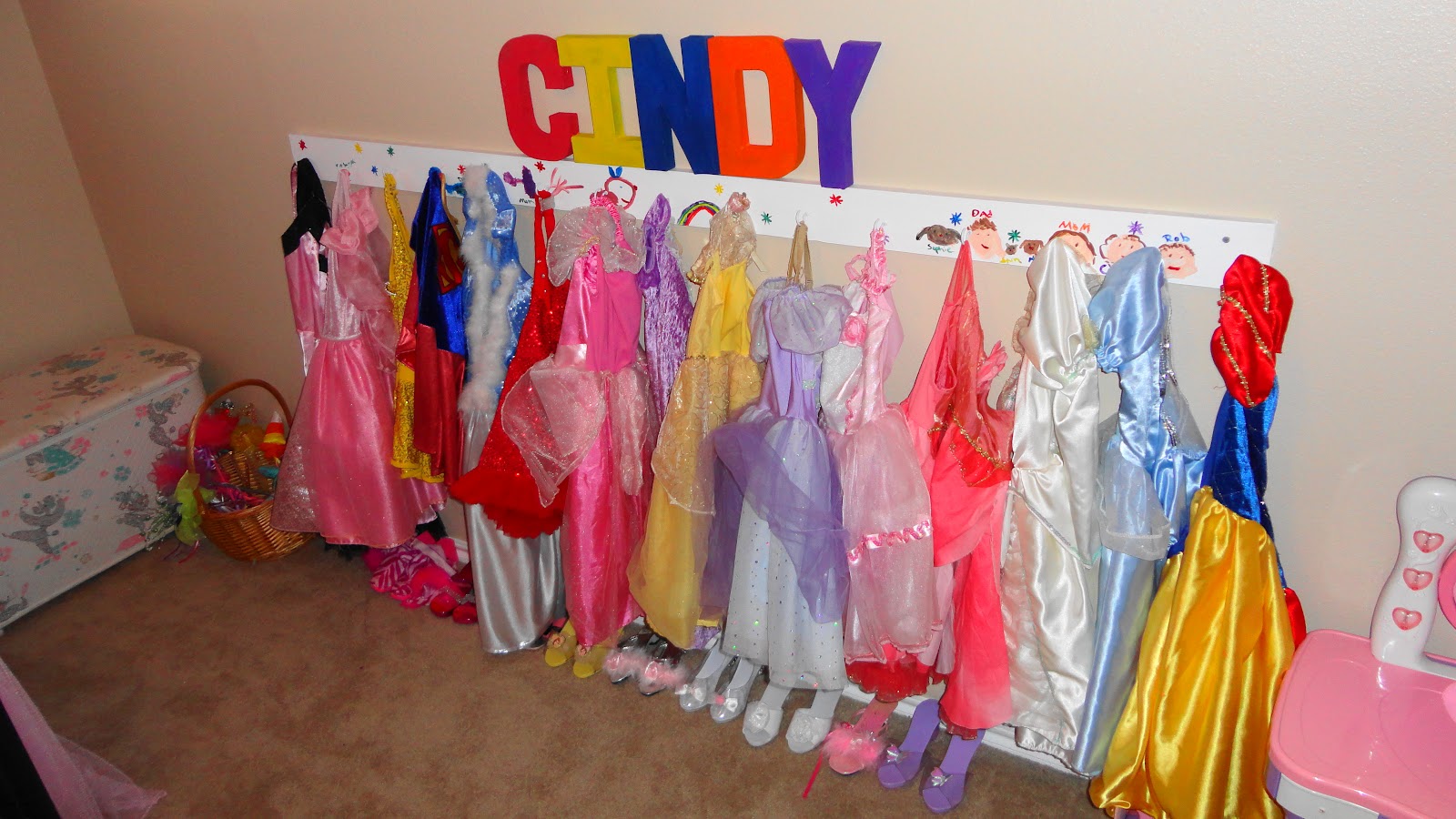Crazy Curls Chronicles Organize your child's dress up clothes on the