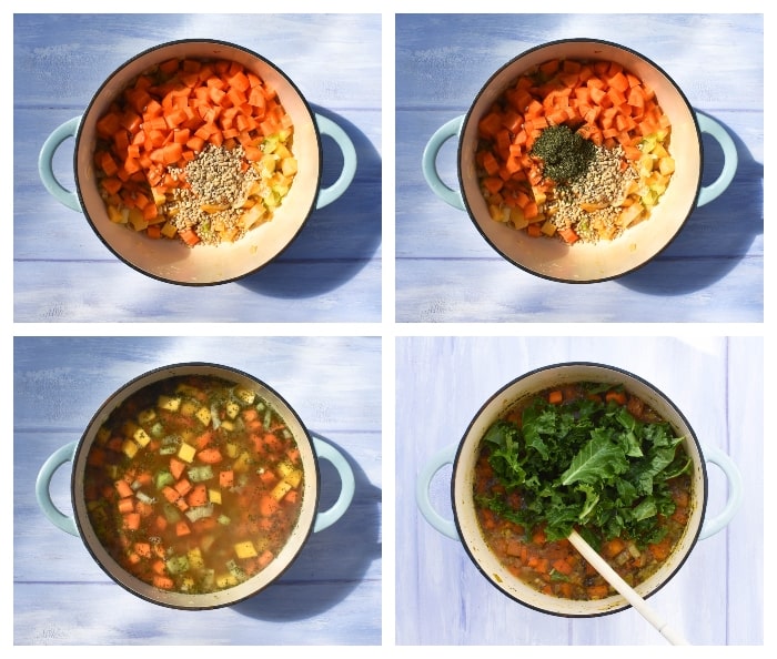 Easy Scotch Broth with Barley & Kale Tinned Tomatoes