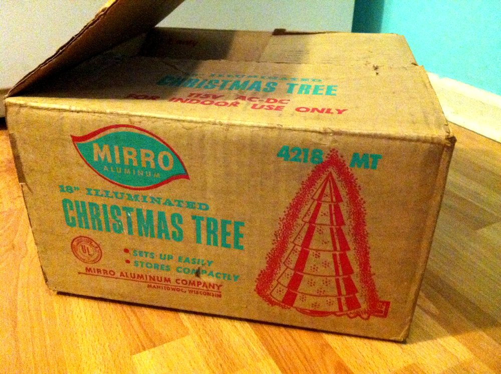 Life In The SoCalled Space Age Mirro Aluminum Christmas Tree Lamp