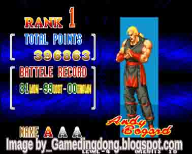 Fatal fury 3 Game dingdong Fatal Fury