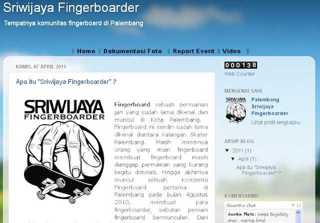 Sriwijaya Fingerboarder