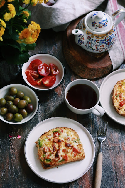 fırında yumurtalı ekmek