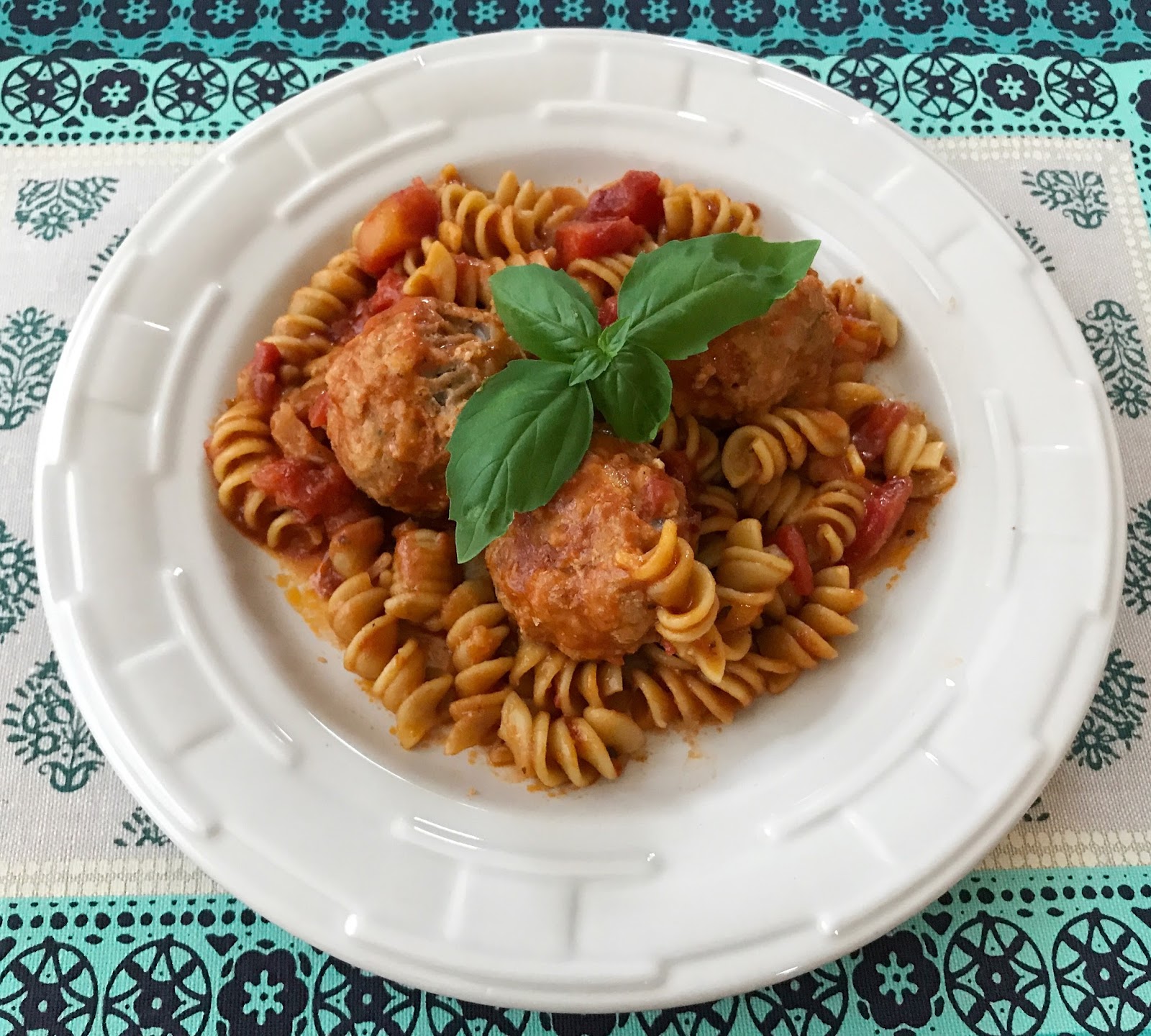 Points In My Life InstantPot Veggie Rigatoni and Meatballs
