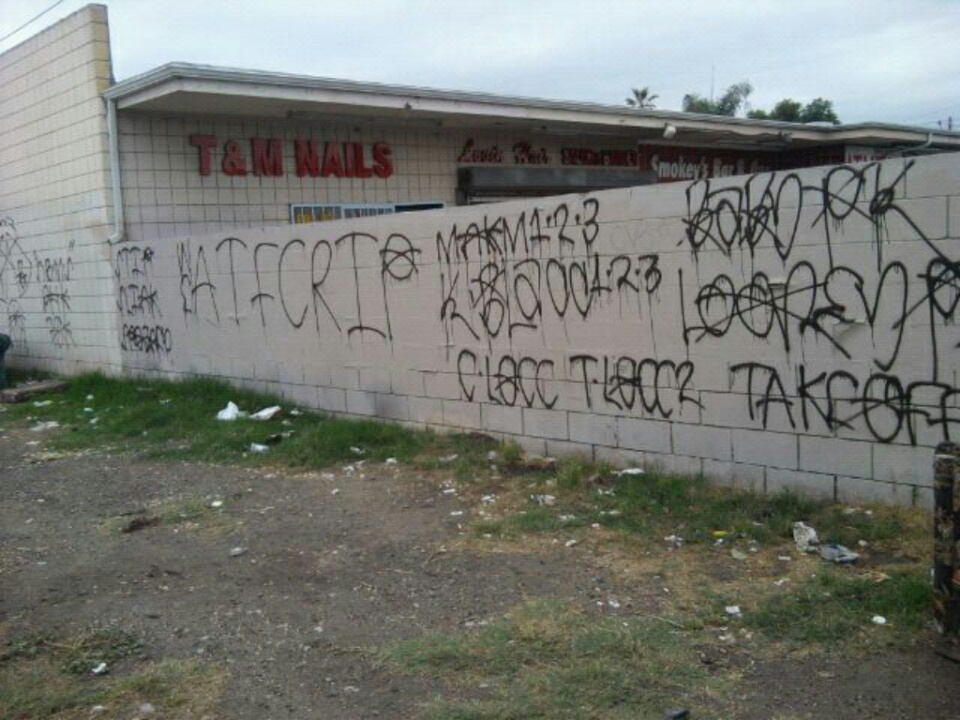 crip gangs graffiti: Acacia town farm compton crip