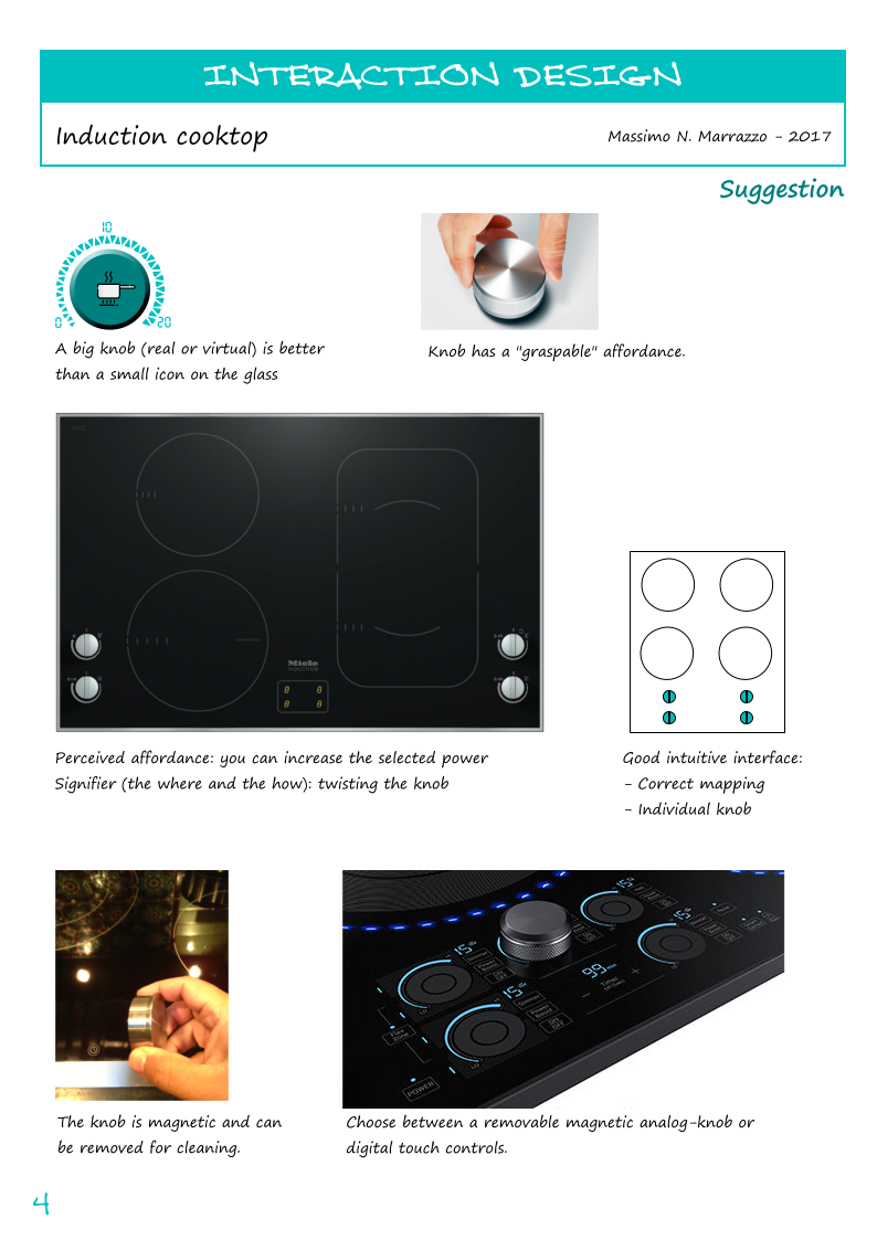 Induction cooktop Good and bad design