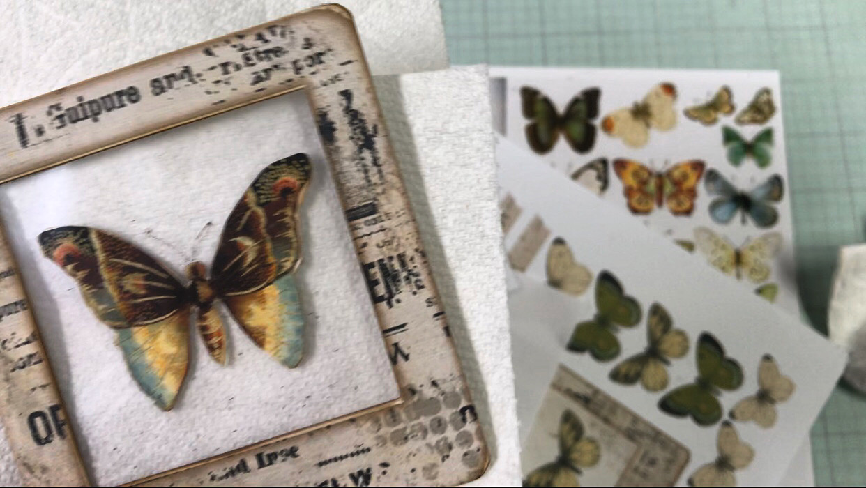 Michele's NW Studio Handmade "Specimen Slides" for Junk Journals