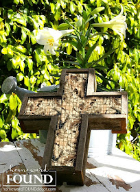 art, decorating, DIY, diy decorating, Easter, farmhouse style, garden art, junking, junk makeover, paper, paper crafts, re-purposing, rustic style, salvaged, rustic, spring, wall art, vintage paper, woodcrafts, wood cross decor, old wood, old books