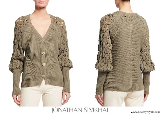 Princess Madeleine wore Jonathan Simkhai Adeline Directional Rib-Knit Cardigan