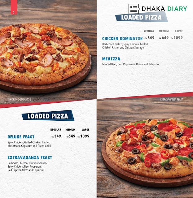Domino’s Pizza Bangladesh contact number & Menu All Dhaka info