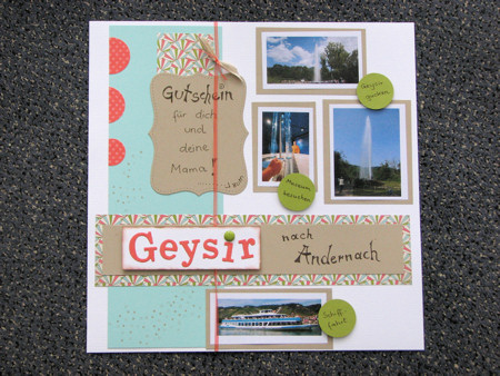Scrapbookseite Als Gutschein
