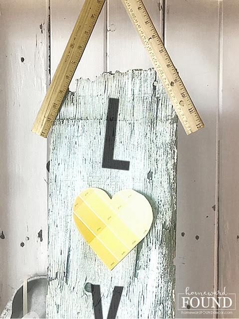art,wall art,woodcrafts,re-purposing,up-cycling,salvaged,white,Pantone color of the year,colorful home,Valentine's Day,DIY,diy decorating,crafting,trash to treasure,winter,Illuminating Yellow,Ultimate Gray,gray and yellow decor,home decor,winter home decor, Valentines home decor,scrap wood crafts,painted,diy Valentine decor.