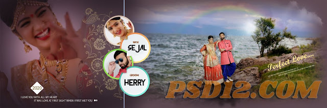 Latest Pre Wedding Album PSD DM Sheets